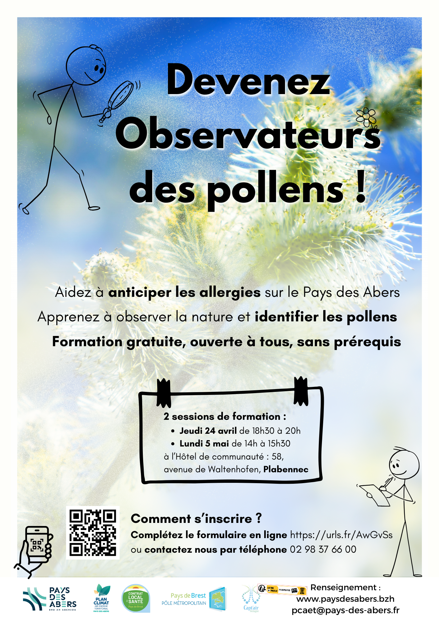 Extension du réseau participatif de surveillance des pollens sur le Pays des Abers