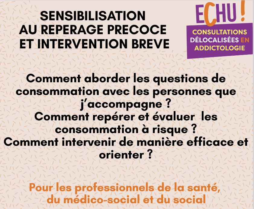 Addictions : les professionnels de terrain sensibilisés au répérage et à l'orientation