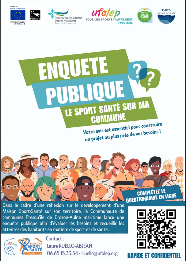 Une enquête auprès des habitants pour évaluer leurs habitudes et leurs besoins en activité physique et sportive